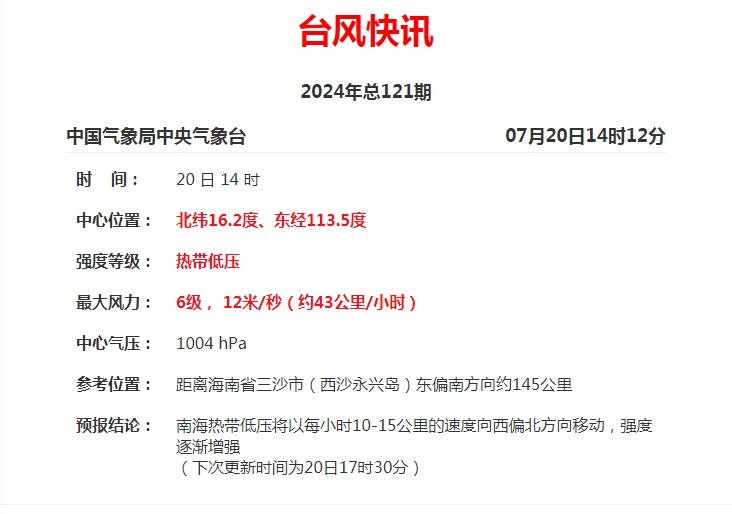 海南启动防汛防风Ⅳ级应急响应!热带低压将加强为热带风暴,即将停航、停运→ 海南启动防汛防风Ⅳ级应急响应!热带低压将加强为热带风暴,即将停航、停运→