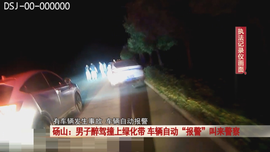 男子醉驾撞上绿化带,车辆自动“报警”叫来警察…… 男子醉驾撞上绿化带,车辆自动“报警”叫来警察……