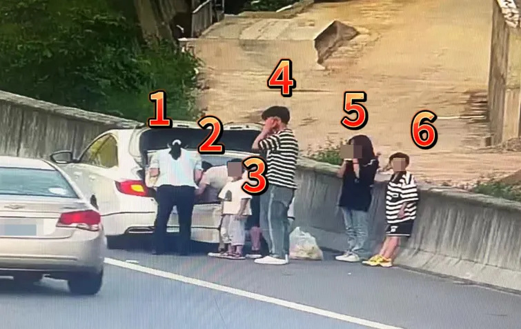 高速上前车后备厢出现两张人脸，男子报警后发现……
