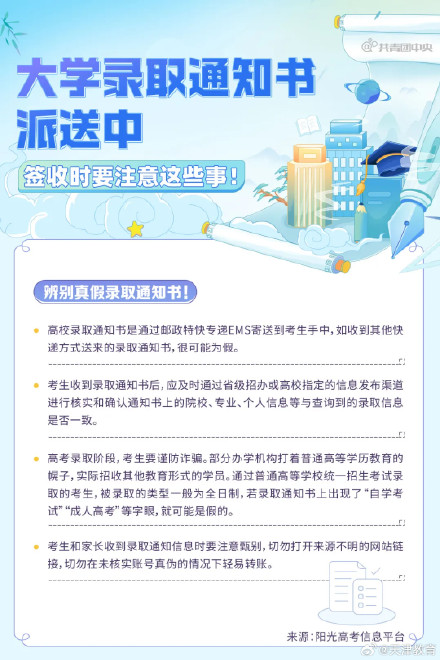 收到录取通知书先发个朋友圈？“等等，别急！”