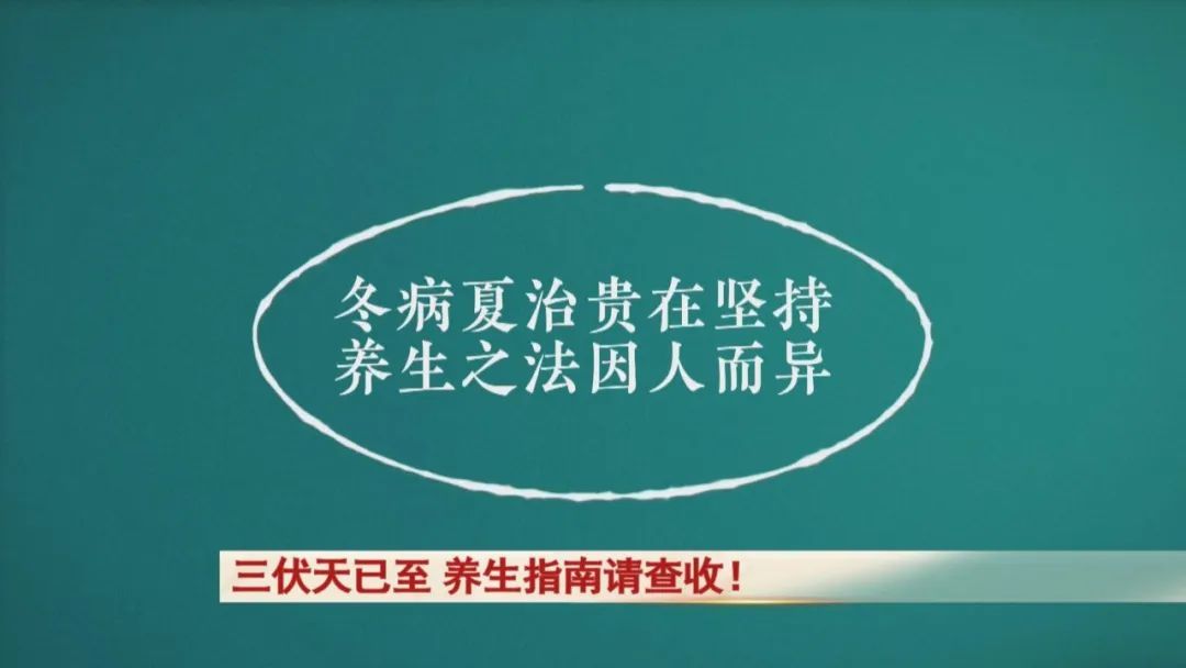 三伏天已至，这份养生指南请查收！