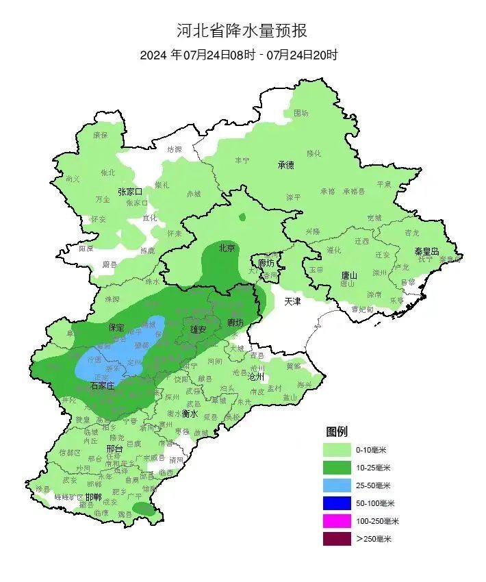 石家庄天气：中到大雨即将来袭