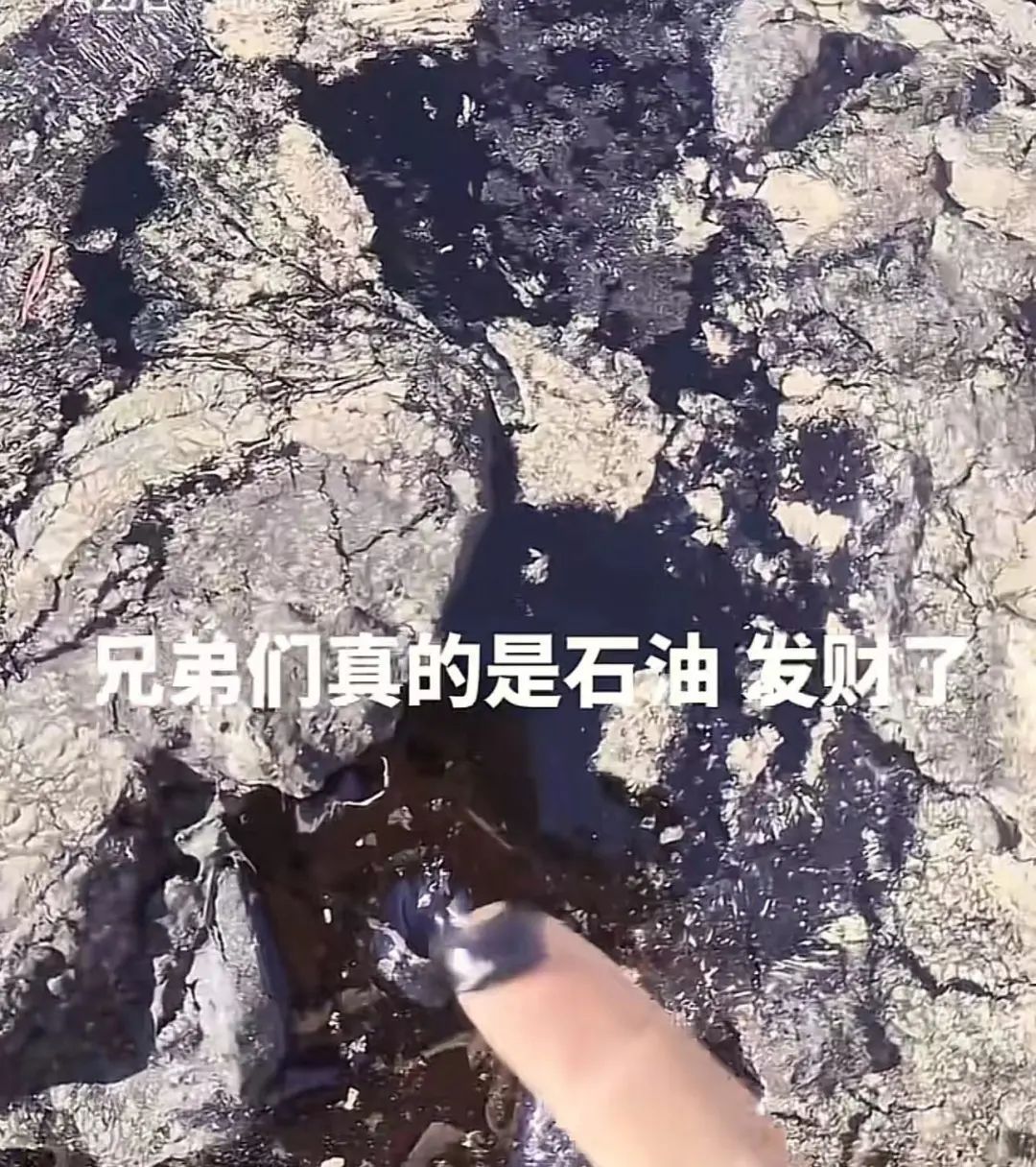 “发财了”！男子在阿勒泰旅游疑意外发现石油？黑色物质已确认！