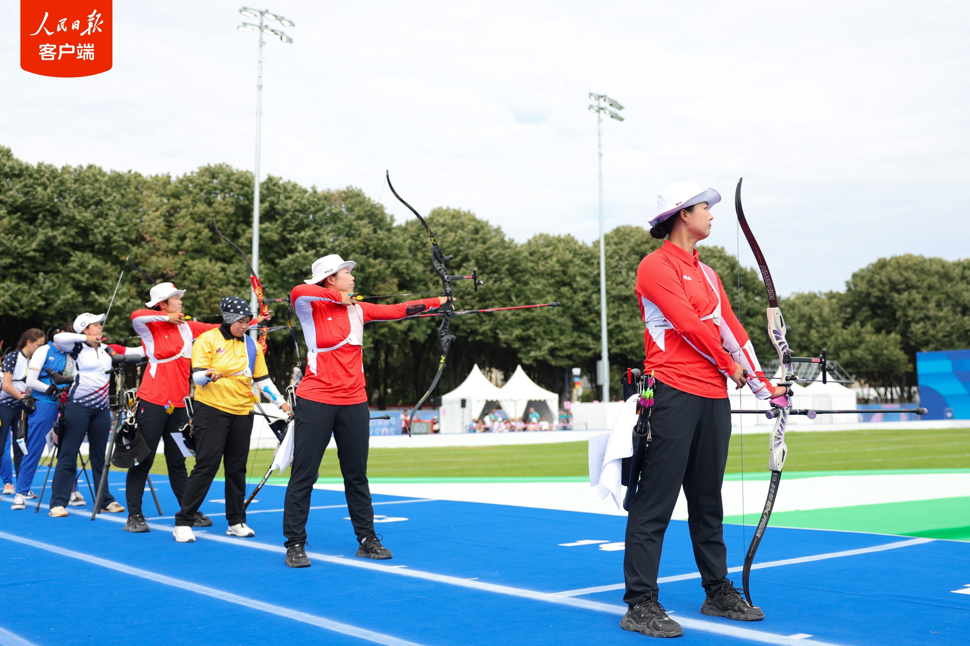 射箭个人排位赛开赛，中国代表团选手首亮相
