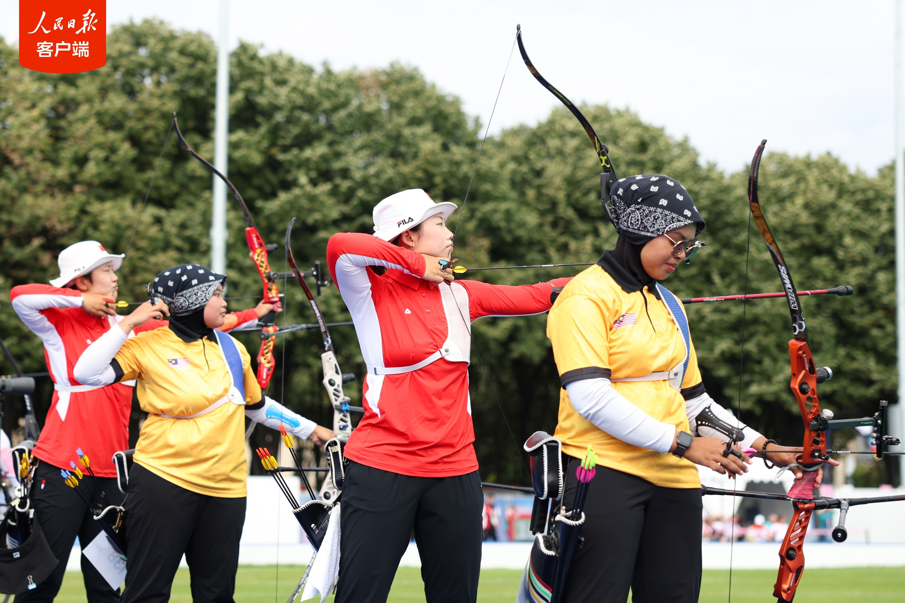 射箭个人排位赛开赛，中国代表团选手首亮相
