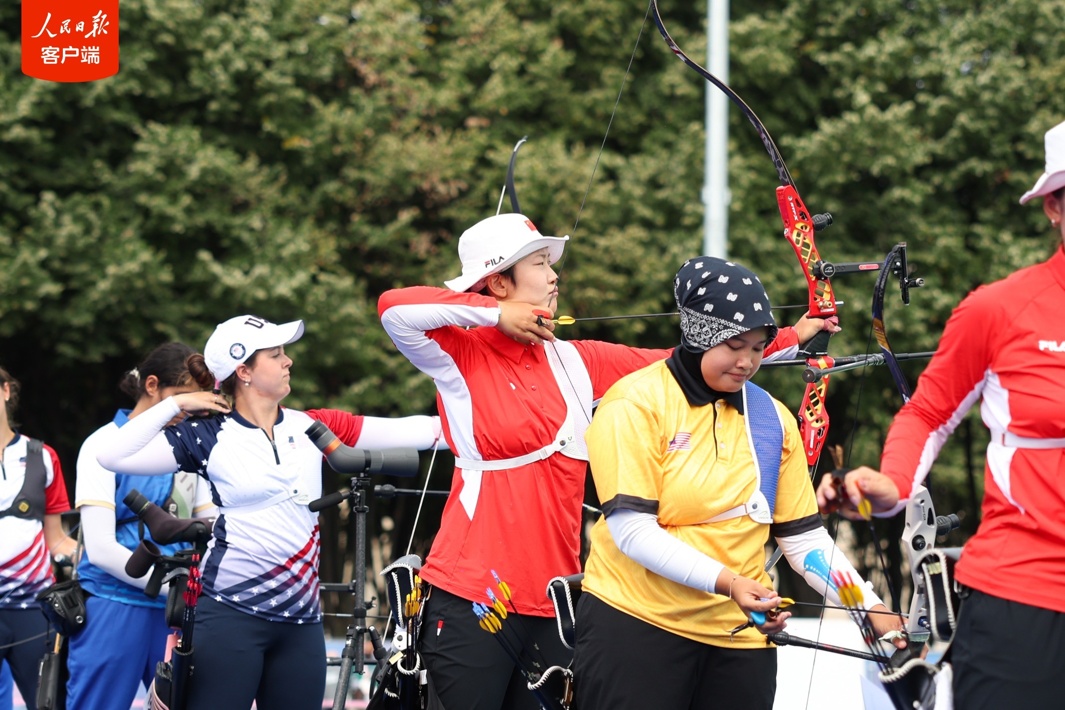 射箭个人排位赛开赛，中国代表团选手首亮相