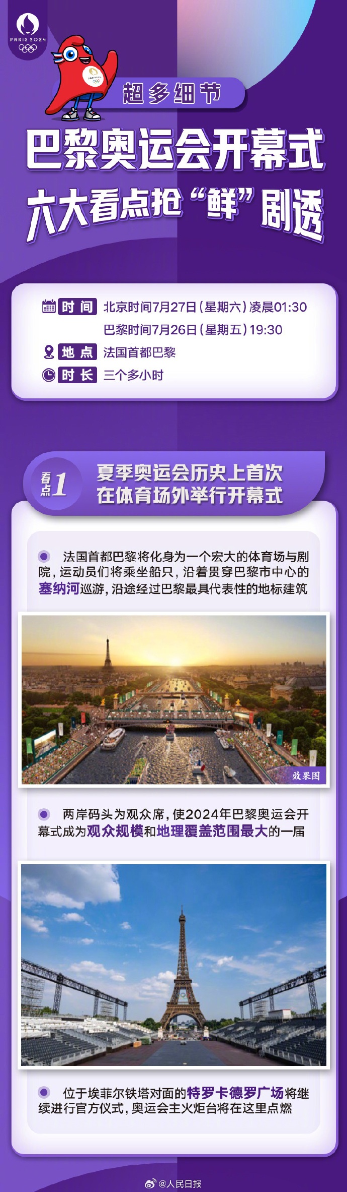 巴黎奥运会明日凌晨开幕！剧透来了→