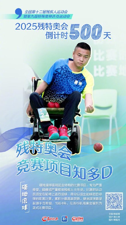 倒计时500天!2025残特奥会这些竞赛项目你了解吗? 倒计时500天!2025残特奥会这些竞赛项目你了解吗?