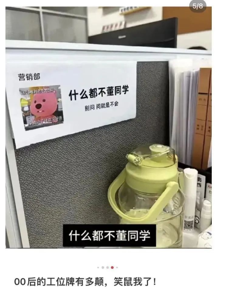“陈住气”“张工资”……你的工位“装修”了吗？