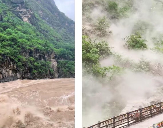 突发山体滑坡！目击者：很多游客正在拍照打卡……景区最新回应