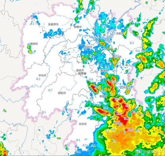 暴雨橙色预警！湖南多地将迎大暴雨