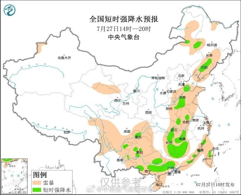 今起天津连续4天有雨！还有雷电大风！