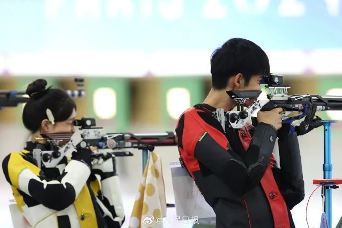 拿下巴黎奥运会首金，祝贺盛李豪、黄雨婷！为浙江姑娘点赞