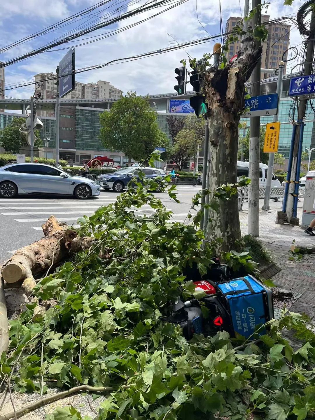 事发上海街头！一“闪送”小哥被砸身亡！紧急提醒：今天外出需特别注意→