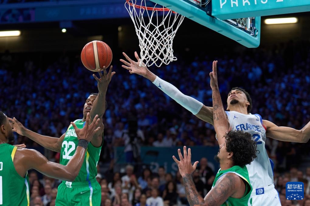 巴黎奥运会 | 篮球——男子小组赛：法国队胜巴西队