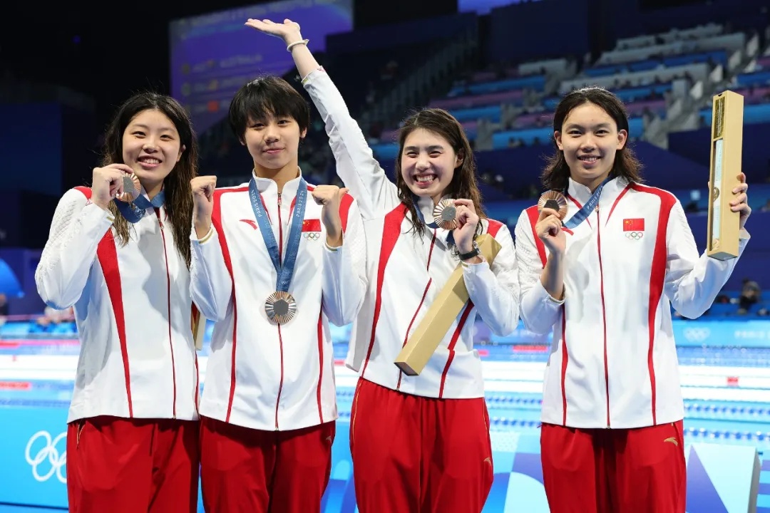 “清白者不应该有压力”！中国泳军巴黎奥运首枚奖牌