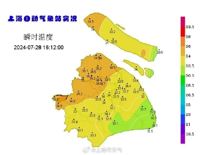 极端接近40℃，新一轮热浪来袭！未来8～10天，上海持续高温