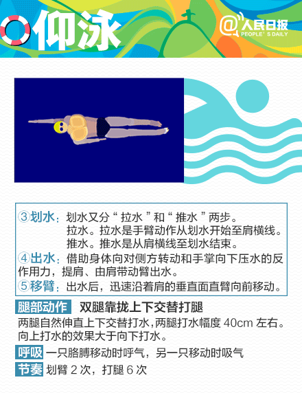 一起看奥运游泳比赛，学最酷泳姿