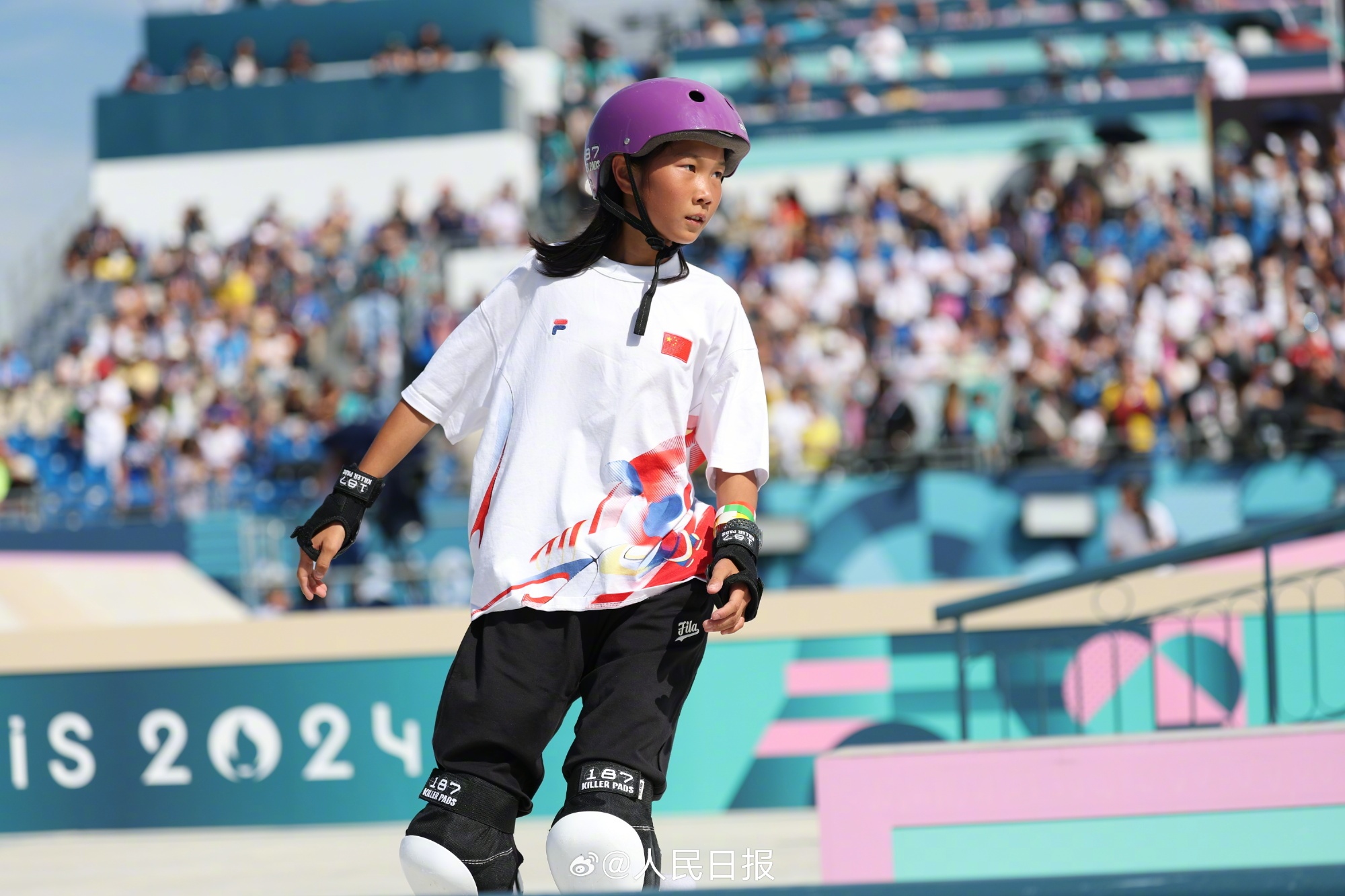 创造历史！崔宸曦夺得滑板女子街式第四名