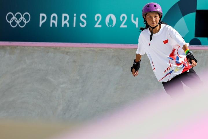 巴黎奥运会 | 滑板女子街式日本斩金夺银 崔宸曦第四创中国队最佳战绩