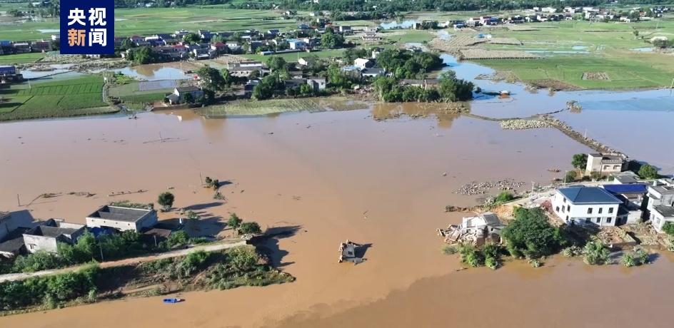 湖南湘潭四新堤决口垸内洪水水位已下降2.92米
