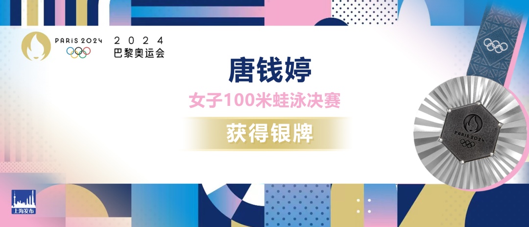 唐钱婷获得巴黎奥运会上海选手首枚奖牌！徐嘉余、中国体操男团摘银！