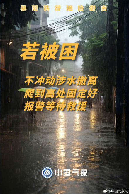 暴雨内涝自救避险指南 暴雨内涝自救避险指南
