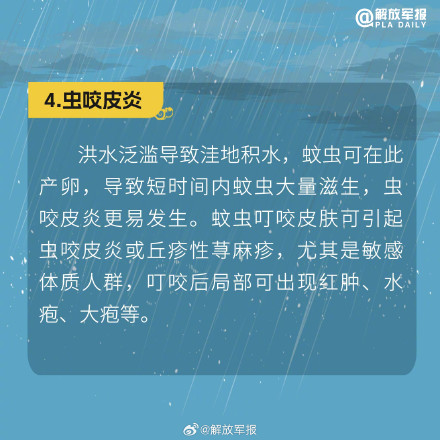 转存周知！暴雨洪涝后谨防皮肤病