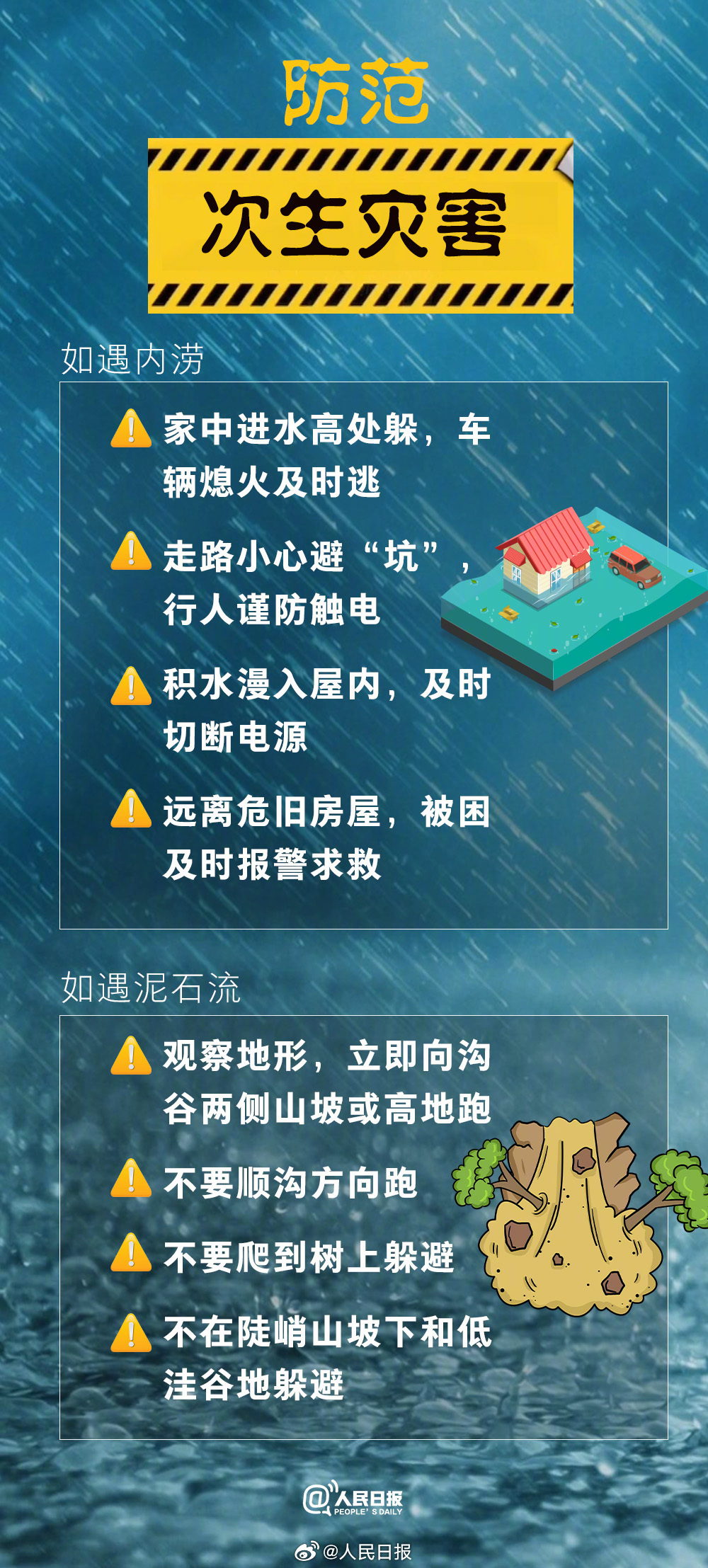 扩散！暴雨天气9个安全提醒