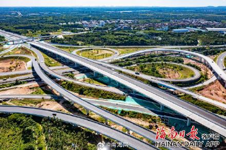 G9812海琼高速博鳌机场枢纽互通文昌方向7月31日开放通行