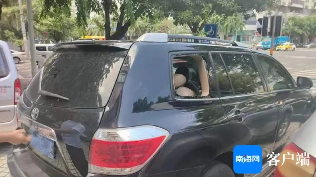 蒙面人凌晨砸车盗窃，海口警方：抓！