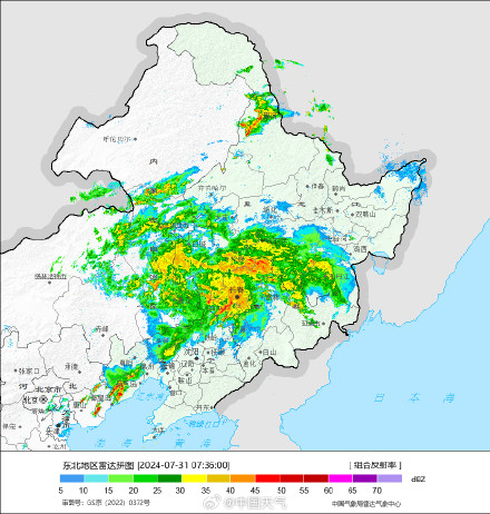 东北成为强降雨核心区 东北成为强降雨核心区