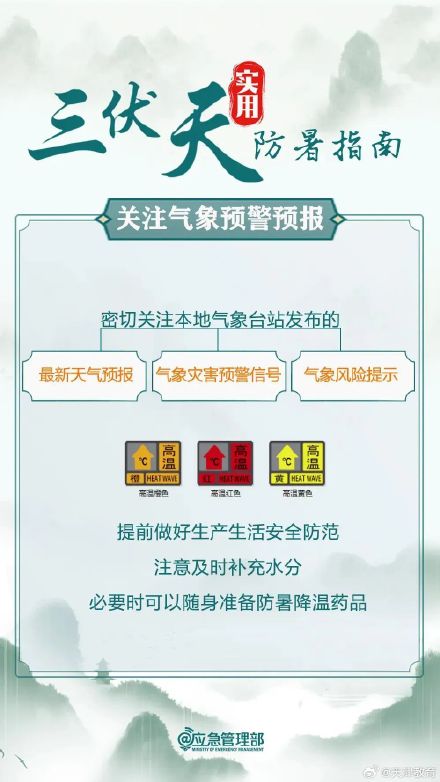 三伏天高温“烤”验，带娃出游请收好这份消暑“凉”策