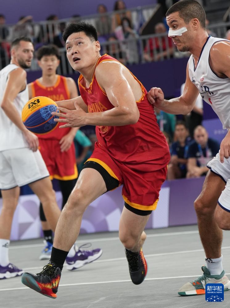 巴黎奥运会丨三人篮球——男子分组循环赛：中国队胜塞尔维亚队