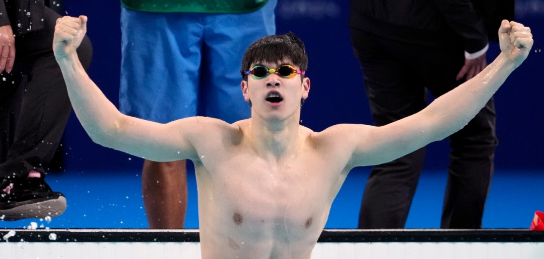 100自由泳金牌，潘展乐破世界纪录！赛后发声→