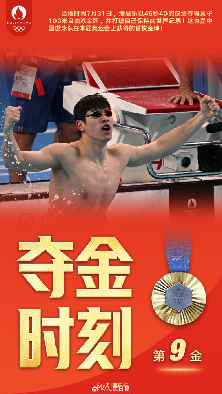 骄傲转发！中国队金牌9宫格