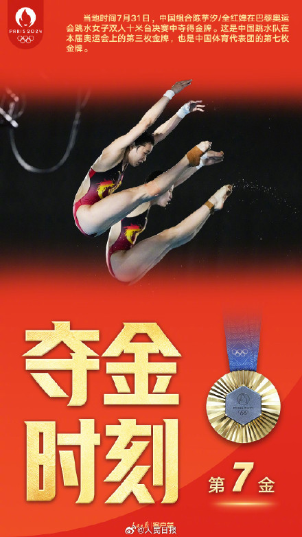 骄傲转发！中国队金牌9宫格