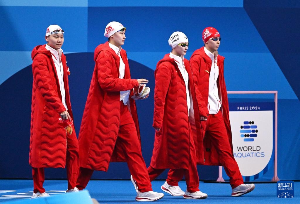 巴黎奥运会｜游泳——女子4x200米自由泳接力：中国队获铜牌