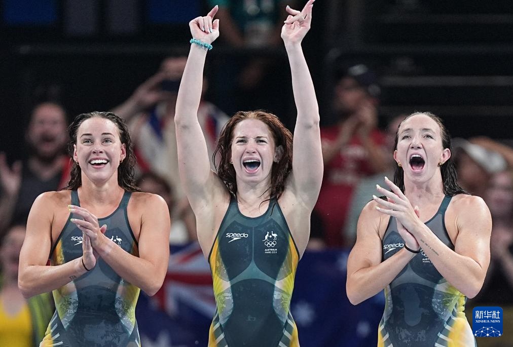 巴黎奥运会｜游泳——女子4x200米自由泳接力：中国队获铜牌