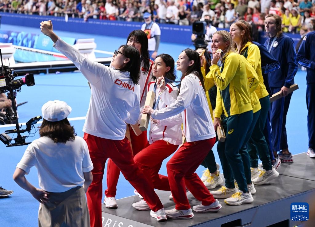 巴黎奥运会｜游泳——女子4x200米自由泳接力：中国队获铜牌