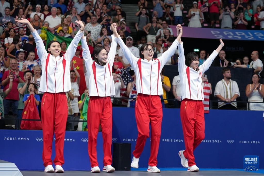 巴黎奥运会｜游泳——女子4x200米自由泳接力：中国队获铜牌