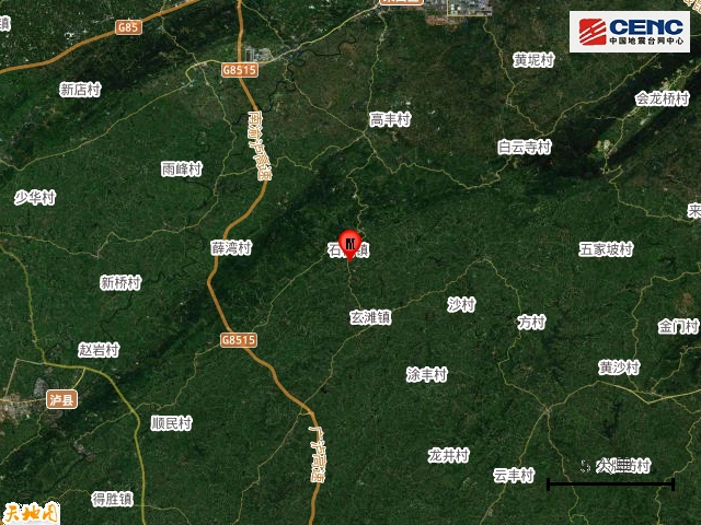 四川泸州市泸县发生3.0级地震