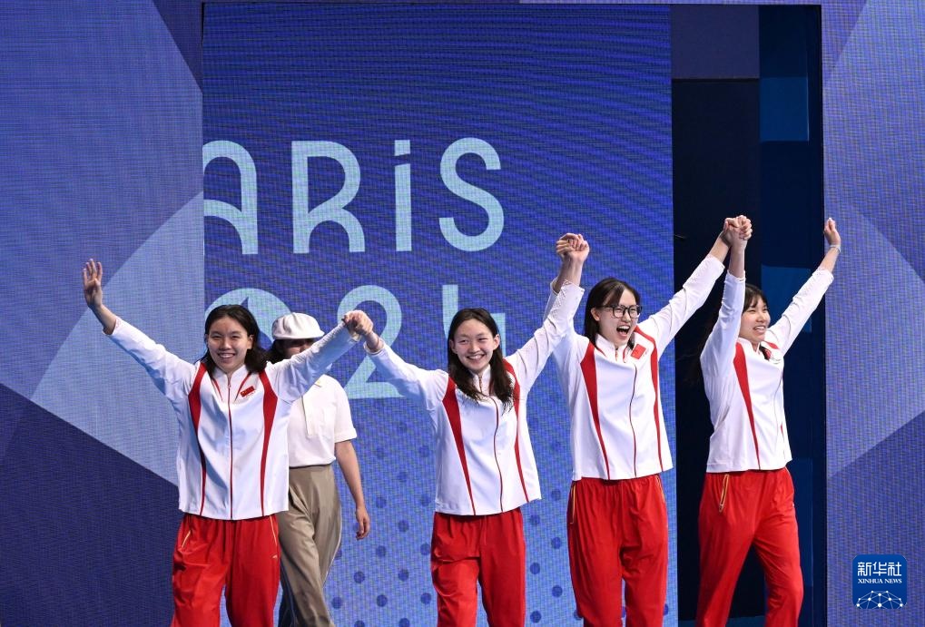 巴黎奥运会｜游泳——女子4x200米自由泳接力：中国队获铜牌