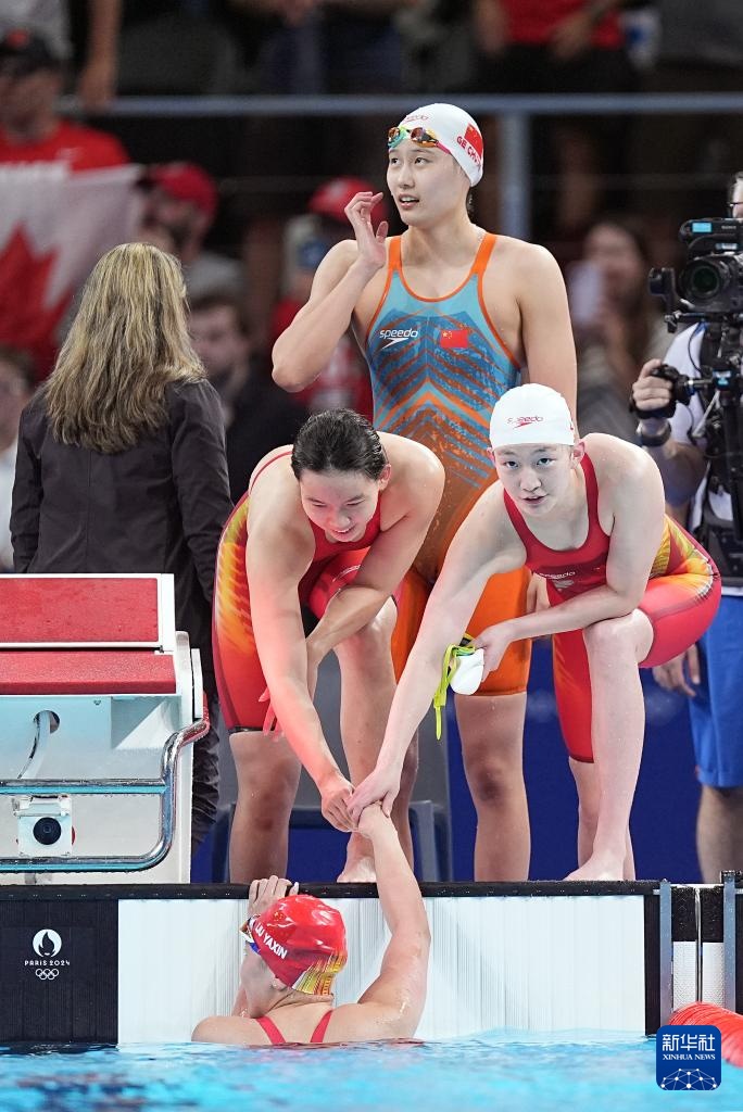 巴黎奥运会｜游泳——女子4x200米自由泳接力：中国队获铜牌