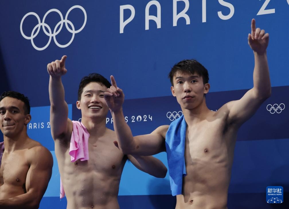 巴黎奥运会 | 跳水——男子双人3米板：中国选手龙道一/王宗源夺得金牌