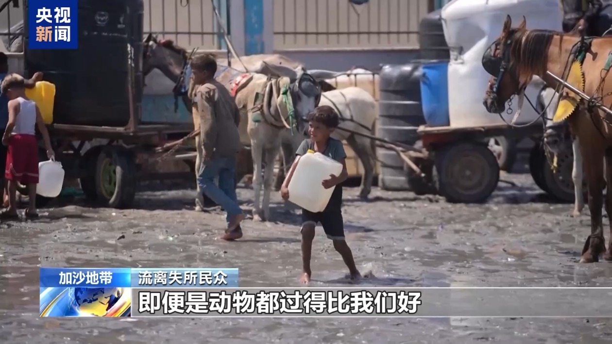 加沙人道危机加剧 流离失所者食物短缺物资匮乏