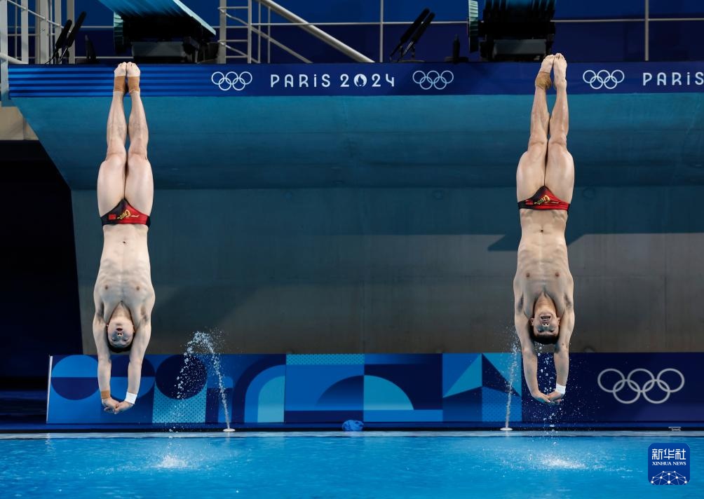 巴黎奥运会 | 跳水——男子双人3米板：中国选手龙道一/王宗源夺得金牌
