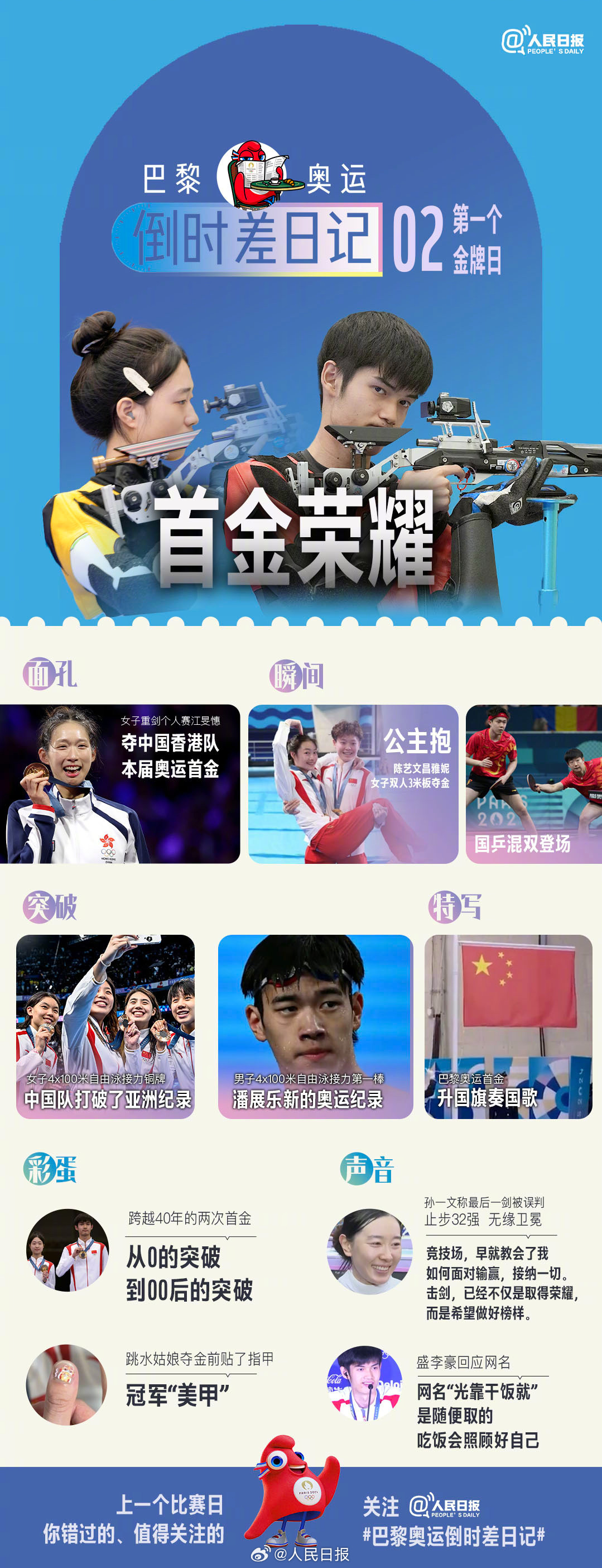 收藏珍贵回忆！用日记打开巴黎奥运上半场
