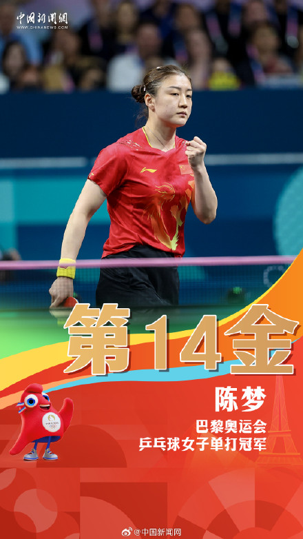 巴黎奥运中国队已获16枚金牌