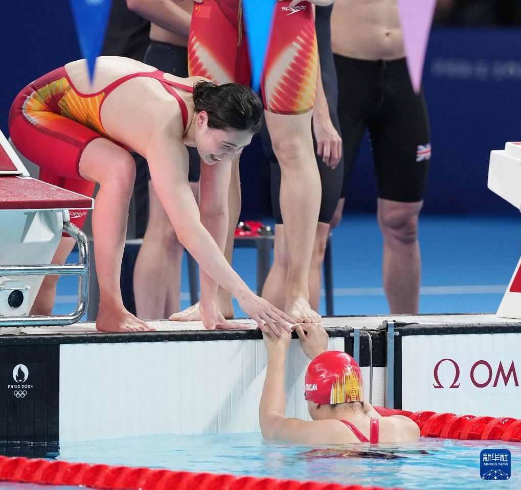 巴黎奥运会丨游泳——男女4x100米混合泳接力中国队摘银牌 巴黎奥运会丨游泳——男女4x100米混合泳接力中国队摘银牌